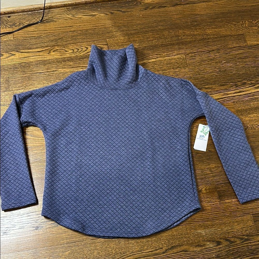 NWT Southern Tide long Sleeve Mellie MockNeck Sweatshirt in Nautical Nacy - XS